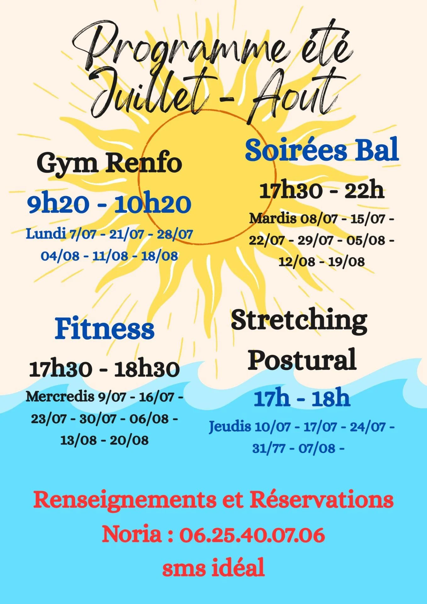 programme été
